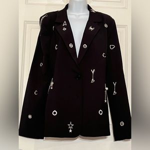 AKIRA Open Back/Chain Blazer Sz: XL